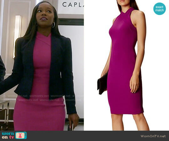 Karen Millen Cutout Pencil Dress worn by Michaela Pratt (Aja Naomi King) on How to Get Away with Murder