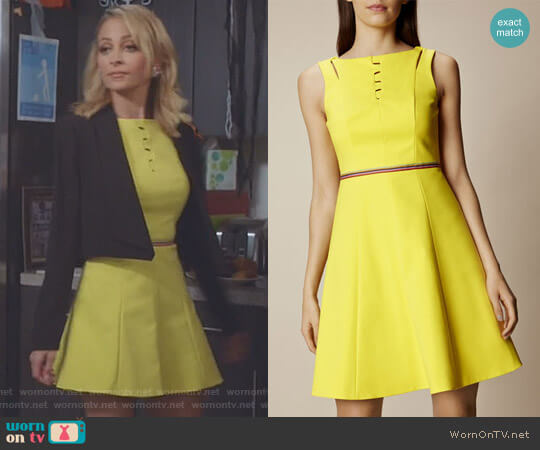 Karen Millen Lace Up Cotton Dress worn by Portia Scott-Griffith (Nicole Richie) on Great News