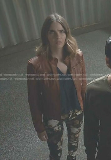 Malia’s black floral jeans on Teen Wolf