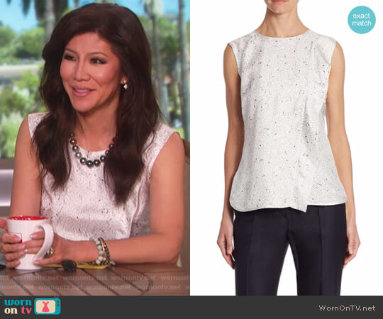 Max Mara Anversa Constellation-Print Silk Tank Top worn by Julie Chen on The Talk