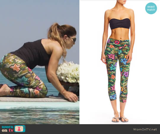 Nicole Miller Pop Flower Swim Leggings worn by Teresa Giudice on The Real Housewives of New Jersey