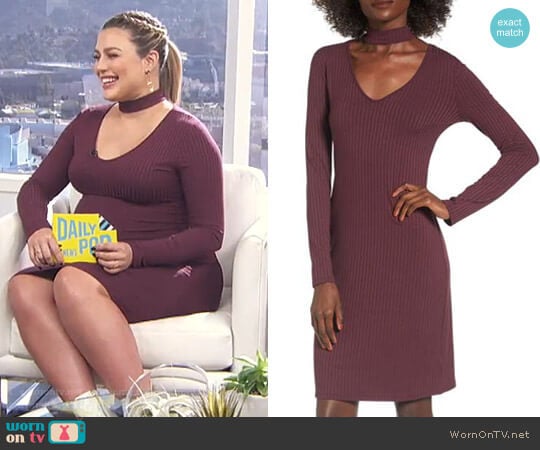 One Clothing Ribbed Choker Dress worn by Carissa Loethen Culiner on E! News