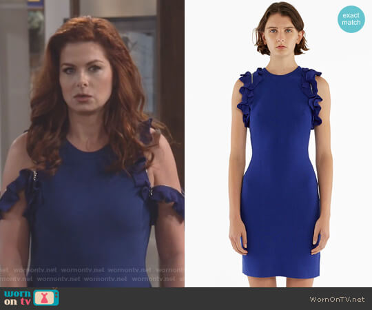 3.1 Phillip Lim Ruffled Tank Dress worn by Grace Adler (Debra Messing) on Will and Grace