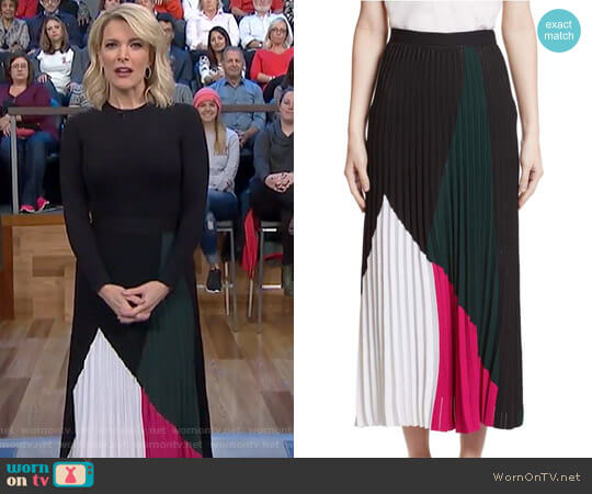 Proenza Schouler Colorblock Knit Skirt worn by Megyn Kelly on Today