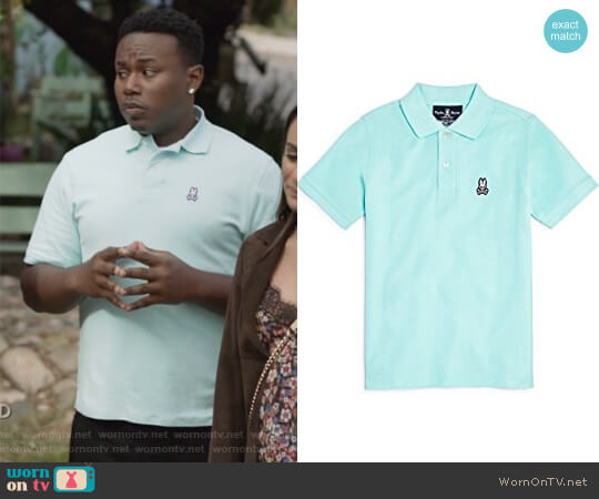 Psycho Bunny Mens Classic Polo worn by T.K. Clifton (Marcel Spears) on The Mayor