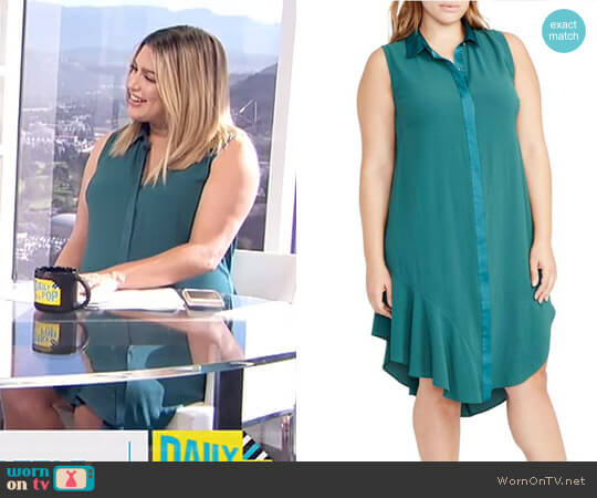 RACHEL Rachel Roy Combo Shirtdress worn by Carissa Loethen Culiner on E! News