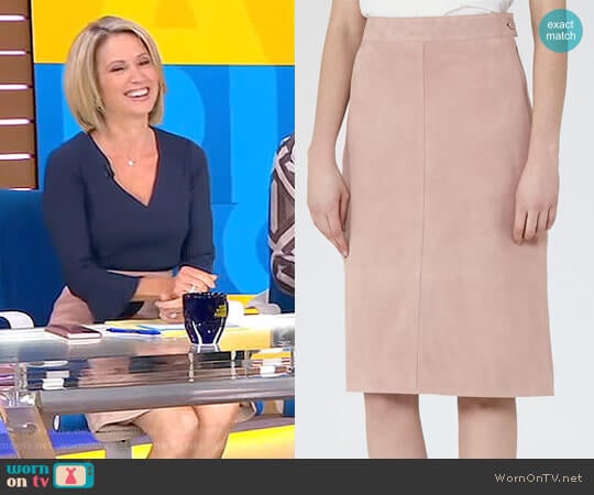 Reiss Tess A-Line Pencil Skirt worn by Amy Robach on Good Morning America