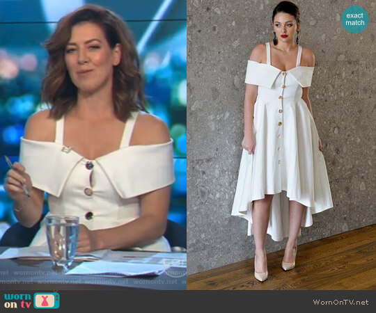Revoque Jane Dress worn by Gorgi Coghlan on The Project