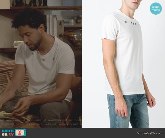 Saint Laurent Star Print T-Shirt worn by Jamal Lyon (Jussie Smollett) on Empire