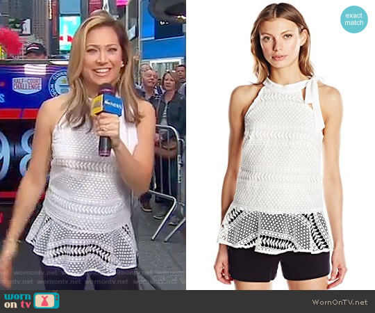 Shoshanna Wayne Top worn by Ginger Zee on Good Morning America