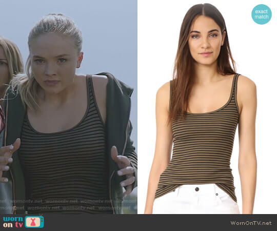 Vince Striped Top worn by Lauren Strucker (Natalie Alyn Lind) on The Gifted