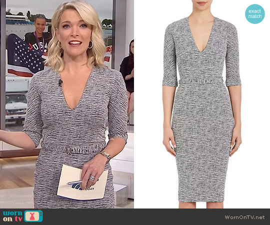 Victoria Beckham Cotton-Blend Belted Sheath Dress worn by Megyn Kelly on Today