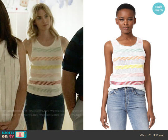 Alice + Olivia Trinity Top worn by Melissa Shart (January Jones) on Last Man On Earth