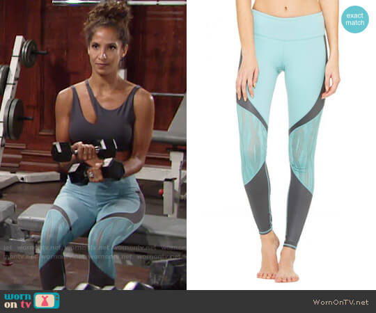 Alo Vitality Mesh Leggings worn by Lily Winters (Christel Khalil) on The Young and the Restless