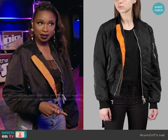 Bomber Jacket Ben Taverniti worn by Jennifer Hudson on The Voice