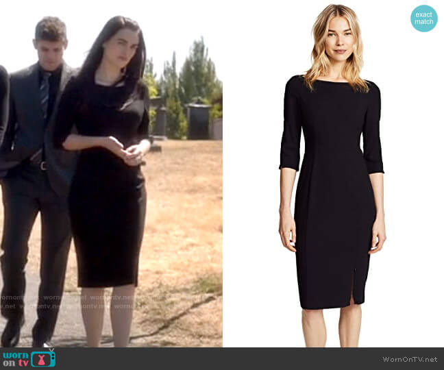 Black Halo Marissa Sheath Dress worn by Lena Luthor (Katie McGrath) on Supergirl