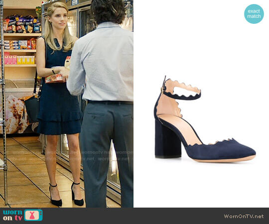 Chloe Lauren Ankle Strap Pumps worn by Stephanie 'Stevie' McCord (Wallis Currie-Wood) on Madam Secretary