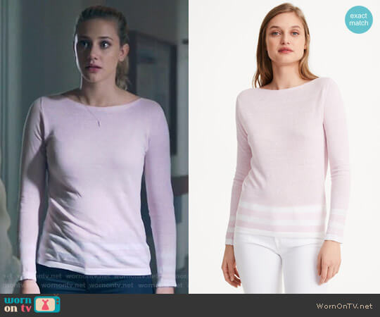 Club Monaco Lana Block Stripe Sweater worn by Betty Cooper (Lili Reinhart) on Riverdale