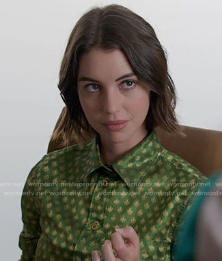 Ivy’s green and yellow printed shirt on Once Upon a Time