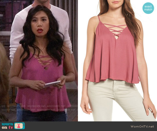 Ella Moss Stella Cami Top worn by Eve Roberts (Liza Lapira) on 9JKL