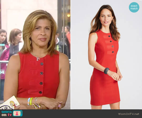 J. McLaughlin Donna Sleeveless Dress worn by Hoda Kotb on Today