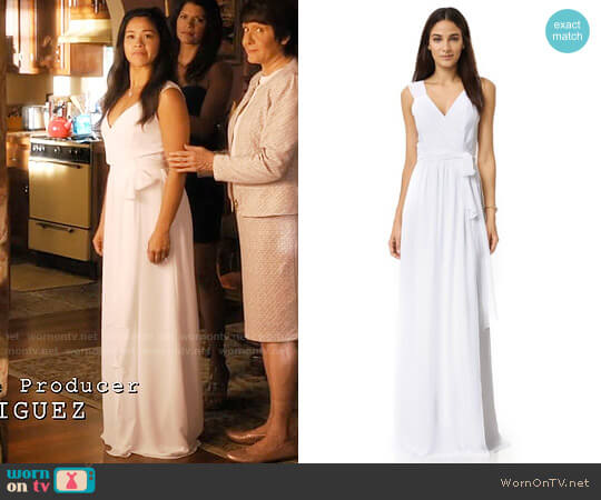 Joanna August Newbury Cap Sleeve Dress worn by Jane Villanueva (Gina Rodriguez) on Jane the Virgin