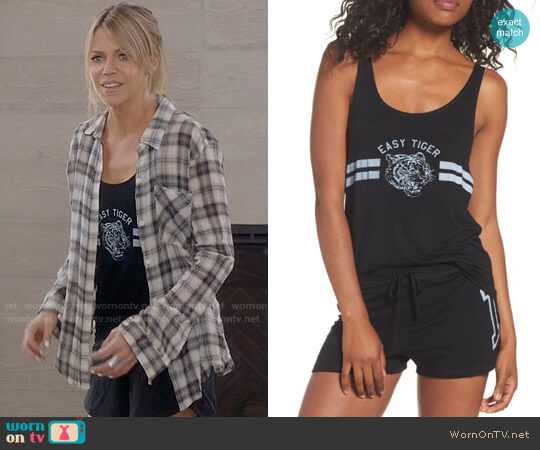 Junk Food Easy Tiger Tank worn by Mackenzie Murphy (Kaitlin Olson) on The Mick