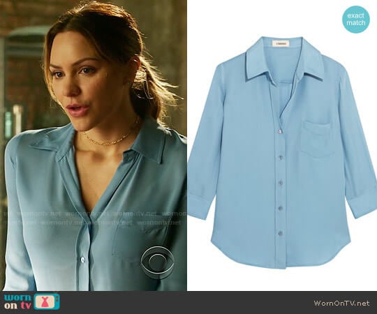 LAgence Ryan Blouse worn by Paige Dineen (Katharine McPhee) on Scorpion