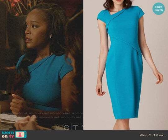 LK Bennett Sissi Dress worn by Michaela Pratt (Aja Naomi King) on How to Get Away with Murder