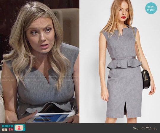 Ted Baker Nadaed Dress worn by Abby Newman (Melissa Ordway) on The Young and the Restless
