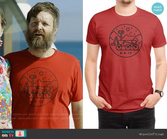 Stay Curious T-shirt from Threadless worn by Phil Miller (Will Forte) on Last Man On Earth