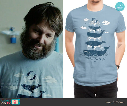 Whale of a Time T-shirt from Threadless worn by Phil Miller (Will Forte) on Last Man On Earth