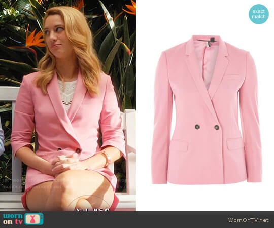 Topshop Double Breasted Suit Jacket worn by Petra Solano (Yael Grobglas) on Jane the Virgin