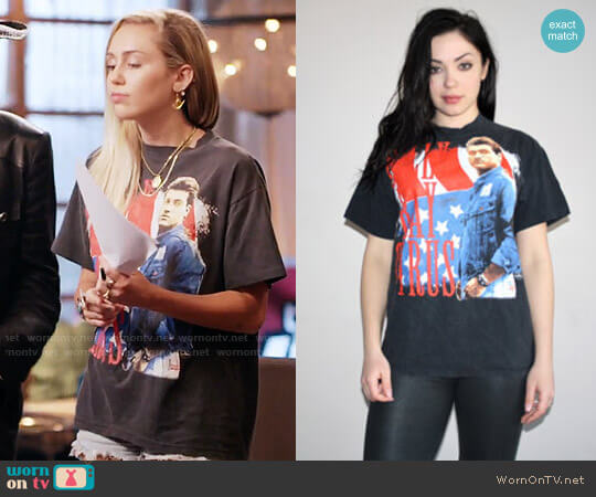 Vintage Billy Ray Cyrus T-shirt worn by Miley Cyrus on The Voice