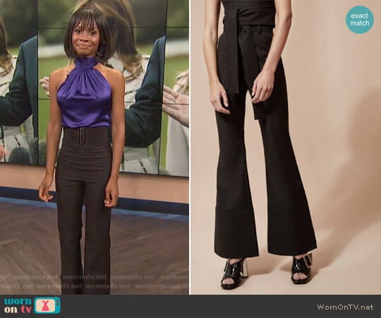 C/Meo Collective We Woke Up Pant worn by Zuri Hall on E! News