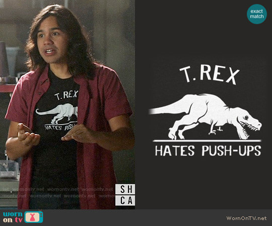 6 Dollar Shirts T. Rex Hates Push Ups T-shirt