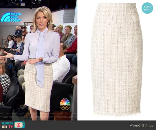 Alexander McQueen High waist pencil skirt worn by Megyn Kelly on Today