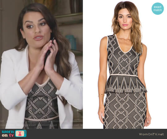 BCBGMAXAZRIA Alonya Top worn by Valentina Barella (Lea Michele) on The Mayor