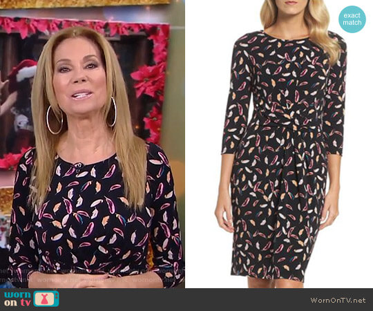 Adrianna Papell Print Stretch Sheath Dress worn by Kathie Lee Gifford on Today