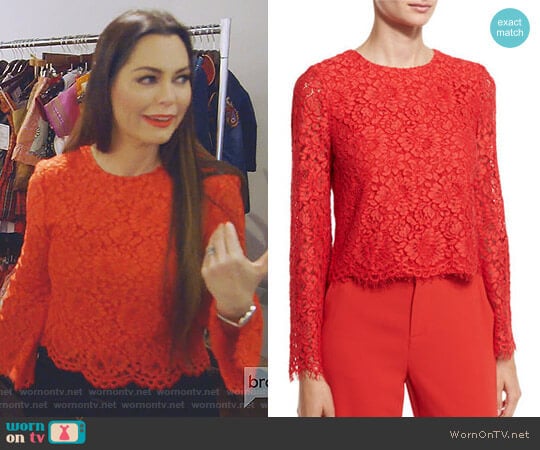 Alice + Olivia Pasha Top worn by D’Andra Simmons on The Real Housewives of Dallas