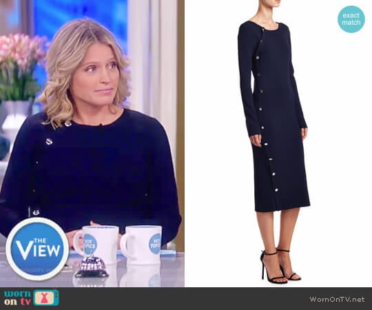 Altuzarra Arzel Knit Sheath Dress worn by Sara Haines on The View
