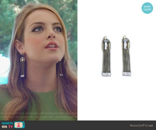 Auden Bailey Fringe Earring worn by Fallon Carrington (Elizabeth Gillies) on Dynasty