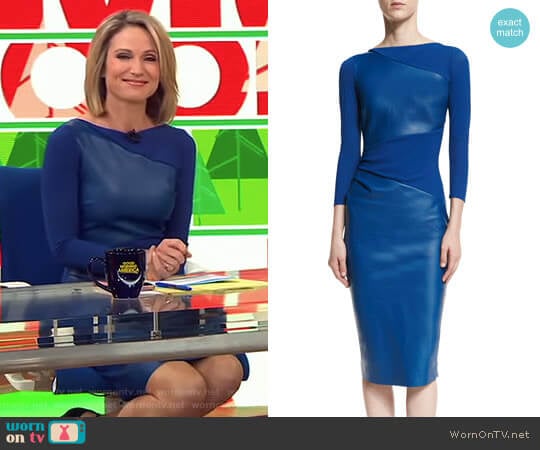 Chiara Boni La Petite Robe Malila Dress worn by Amy Robach on Good Morning America
