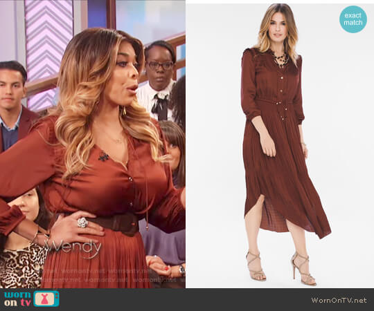 Chicos Peasant Detail Dress worn by Wendy Williams on The Wendy Williams Show