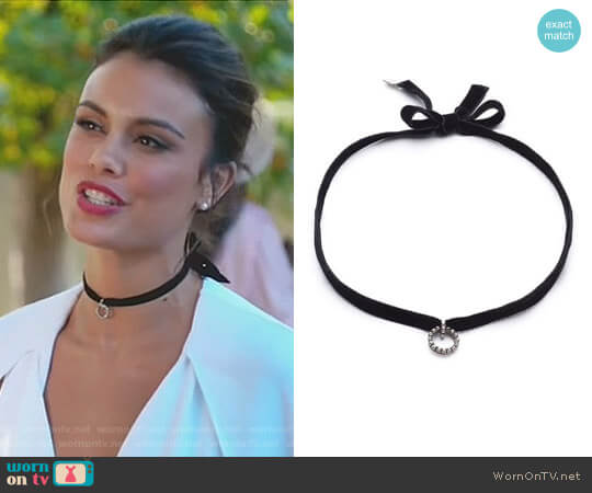 Dannijo Vix Choker Necklace worn by Cristal Flores (Nathalie Kelley) on Dynasty