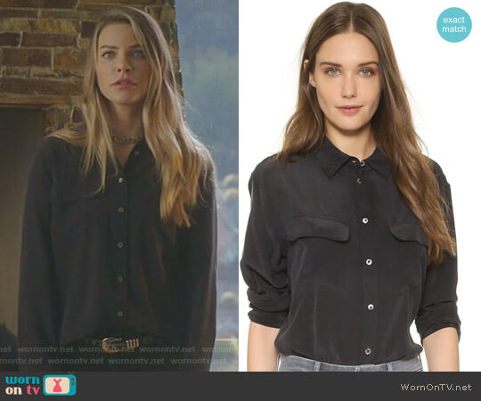 Equipment Signature Blouse worn by Chloe Decker (Lauren German) on Lucifer