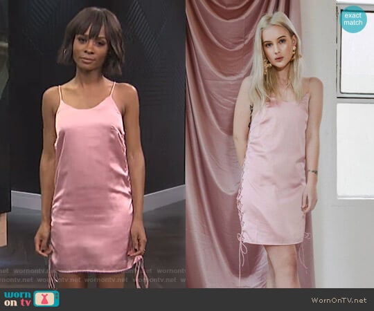 Georgia Mae The Ruby Dress worn by Zuri Hall on E! News