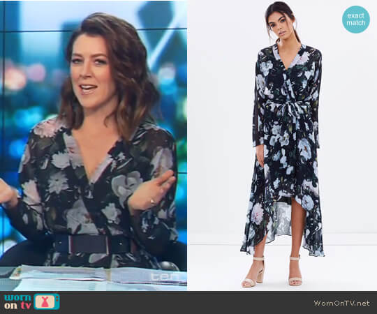 Ginger & Smart Eden Wrap Dress worn by Gorgi Coghlan on The Project