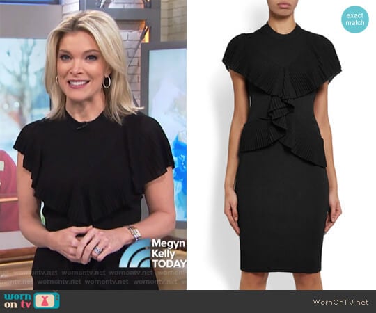 Givenchy Ruffled Ribbed-knit Dress worn by Megyn Kelly on Today