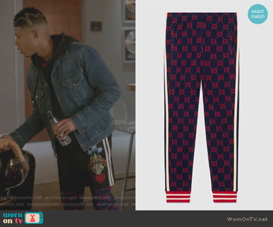 Gucci GG jacquard jogging pant worn by Hakeem Lyon (Bryshere Y. Gray) on Empire